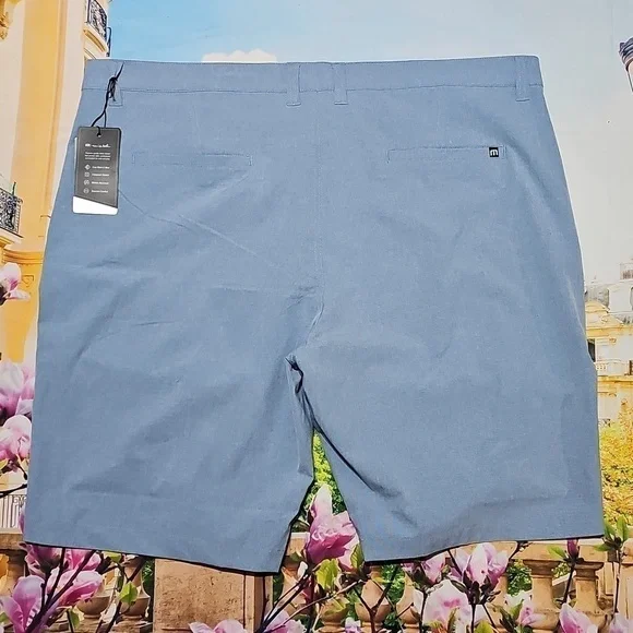 Travis Mathew Blue Shorts Beck Size 42 NWT - Picture 4 of 4